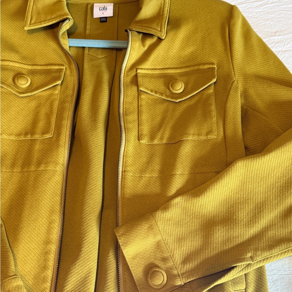CAbi Golden Yellow Utility Jacket